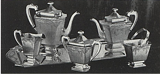 Barbour Silver Co tea set