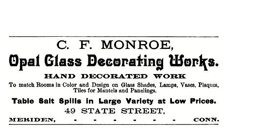 C. F. Monroe advertisement