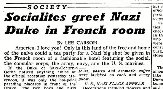 Duke of Saxe Coburg and Gotha Chicago