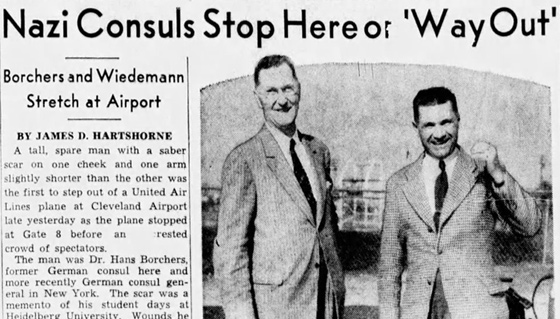 fritz wiedemann hans borchers expelled