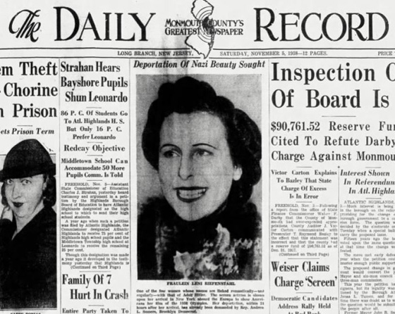 Leni Riefenstahl usa tour