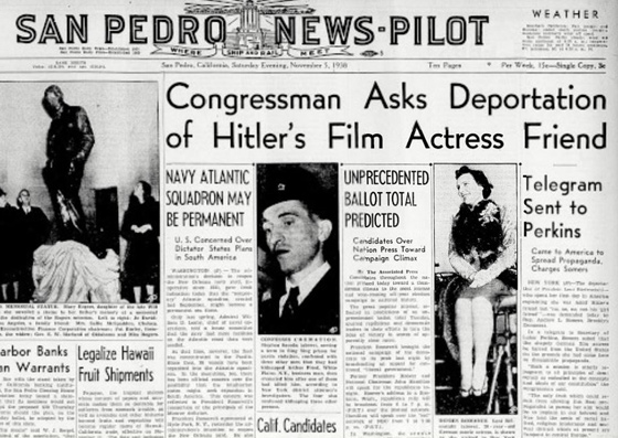 leni riefenstahl usa tour 1938