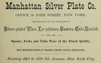 manhattan silver plate co advert