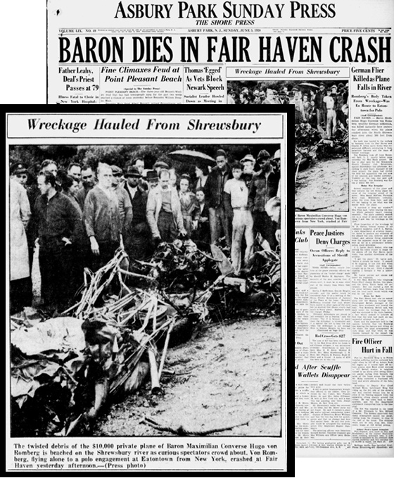 Max von Romberg plane crash