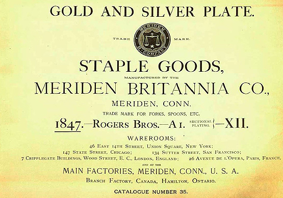 Meriden Britannia Company catalogue