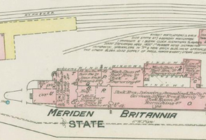 Meriden Britannia Co map