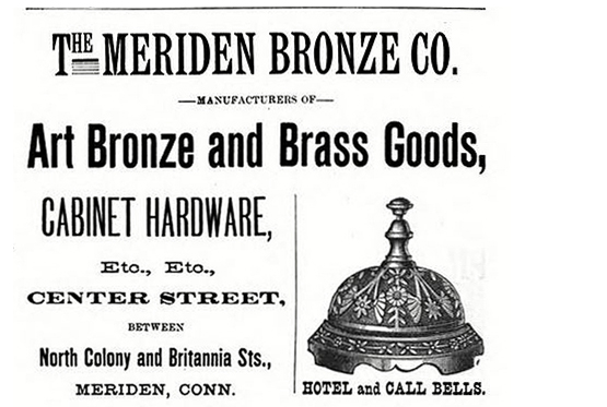 meriden bronze co advertisement