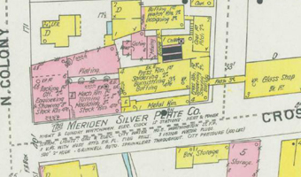 Meriden Cut Glass Company map