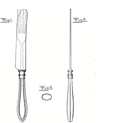 Meriden Cutlery Co Carving Set Carbon Steel Crown Stag 1918-1925