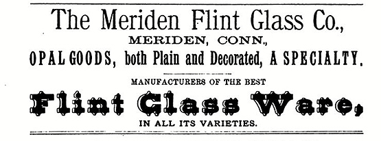 meriden flint glass co advertisement