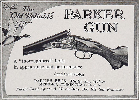 Parker Bros guns advertisement